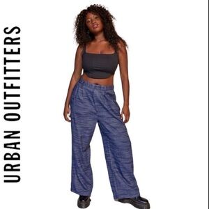 Urban Outfitters UO Elliot Low Slung Trouser Pants Blue